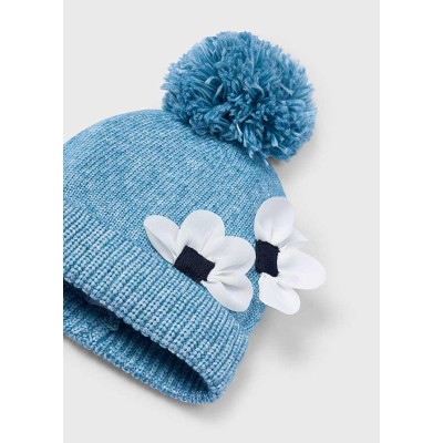 Mayoral - Completo cappello/sciarpa fiori