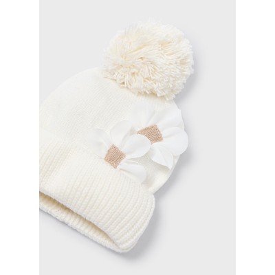 Mayoral - Completo cappello/sciarpa fiori