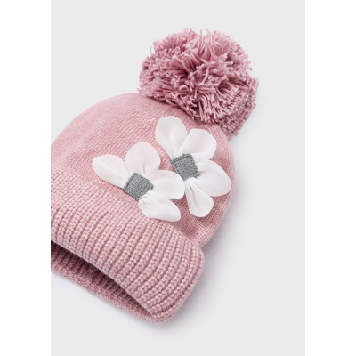 Mayoral - Completo cappello/sciarpa fiori