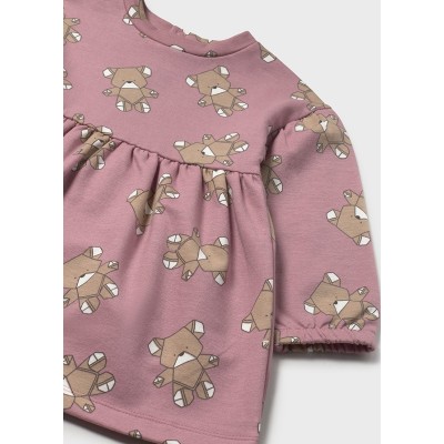 Mayoral - Vestito felpa stampa