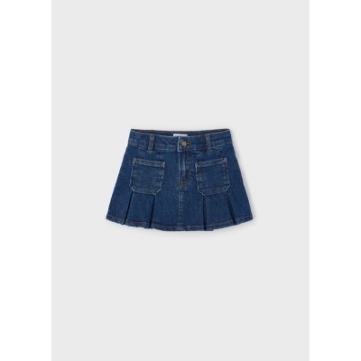 Mayoral - Gonna denim pieghe