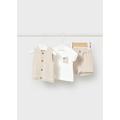 Mayoral - Completo  pantalone corto gilet