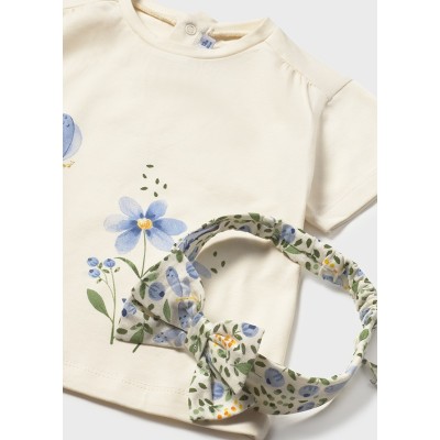 Mayoral - Maglietta manica corta    con cerchietto