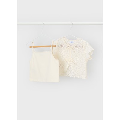 Mayoral - Maglietta manica corta    2 pezzi crochet