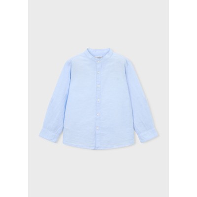 Mayoral - Camicia manica lunga   c/coreana lino