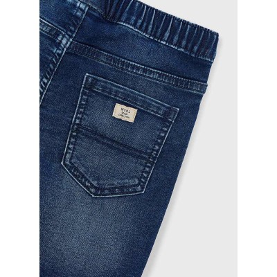 Mayoral - Bermuda soft denim jogger