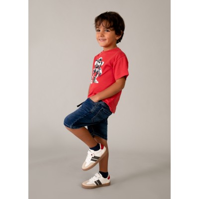 Mayoral - Bermuda soft denim jogger