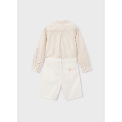 Mayoral - Completo bermuda lino suiting