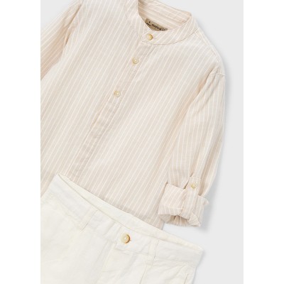 Mayoral - Completo bermuda lino suiting