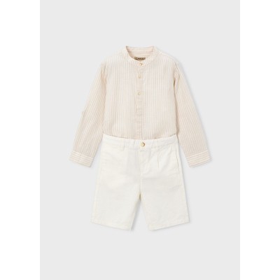 Mayoral - Completo bermuda lino suiting