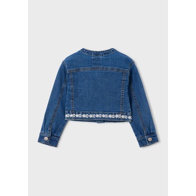 Mayoral - Giacca denim guipur