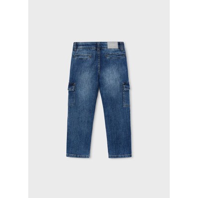 Mayoral - Pantalone denim cargo