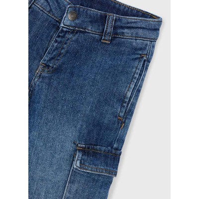 Mayoral - Pantalone denim cargo