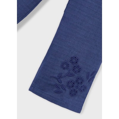 Mayoral - Pantalone lungo lino ricamo