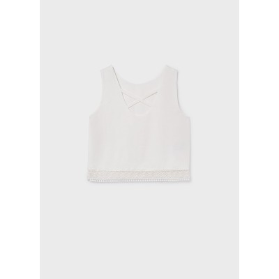 Mayoral - Blusa cinta ricamo