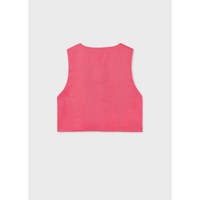 Mayoral - gilet bottoni stile lino