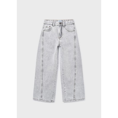 Mayoral - Pantalone lungo jeans wide leg