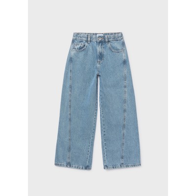 Mayoral - Pantalone lungo jeans wide leg