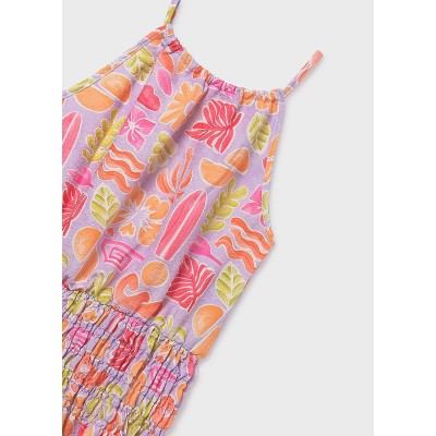 Mayoral - Vestito stampa bretelle