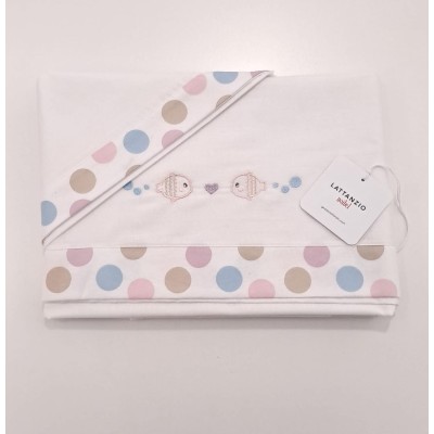 Lenzuolino culla tre pezzi Pesciolino Noibel