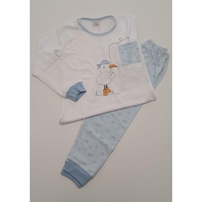 Pigiama manica lunga cotone gabbiano Noibel