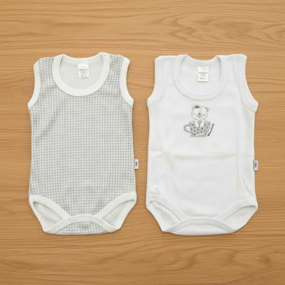 Coppia di body spalla larga Orsetto Noibel