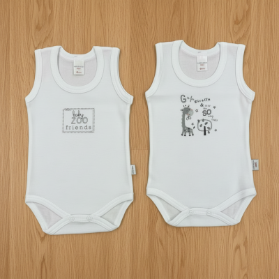 Coppia body cotone spalla larga Noibel