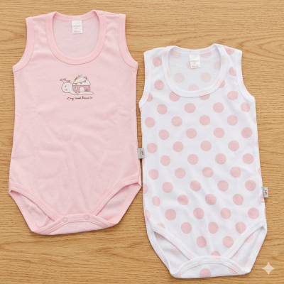 Coppia body cotone spalla larga Noibel