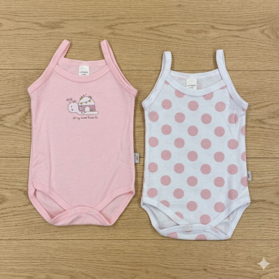 Coppia body cotone spalla stretta Noibel