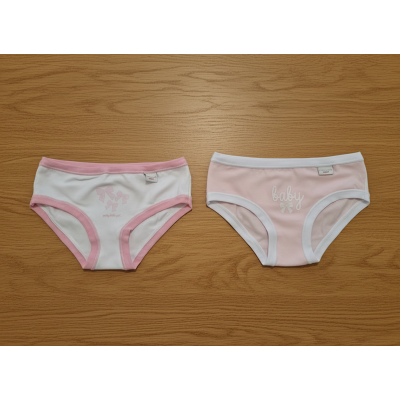 Coppia di slip cotone bielastico fiocco Noibel