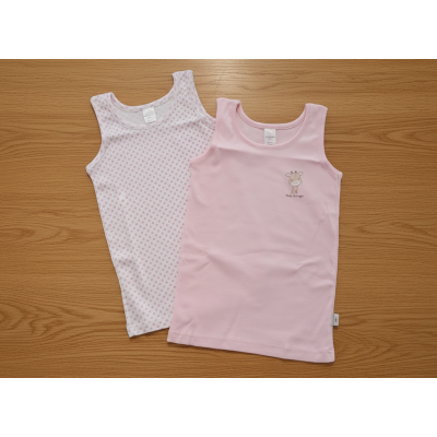 Coppia di canotte spalla larga giraffa Noibel