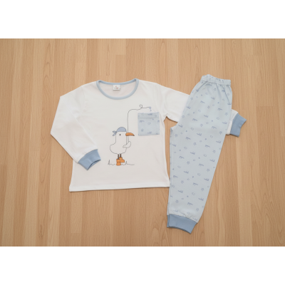 Pigiama manica lunga cotone gabbiano Noibel