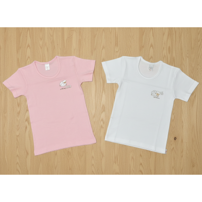 Coppia maglie mezza manica caldo cotone pecora Noibel