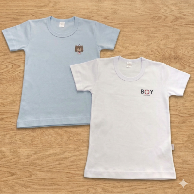 Coppia maglie mezza manica cotone Noibel