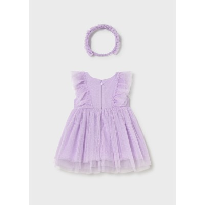 Mayoral - Vestito tulle con cerchietto