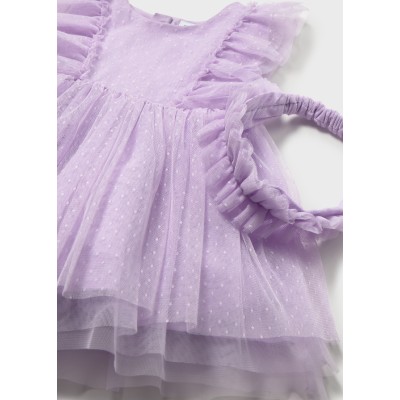 Mayoral - Vestito tulle con cerchietto