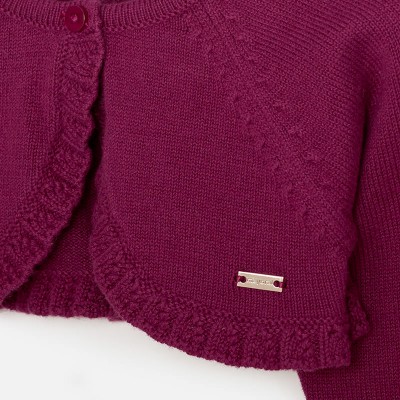 Cardigan corto manica lunga in tricot  Mayoral