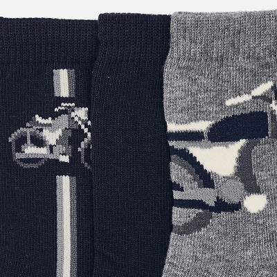 Set 3 calze liscio e jacquard bambino Mayoral
